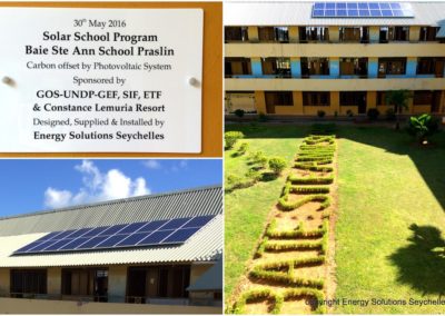 ESS Install Baie Ste Anne School Praslin