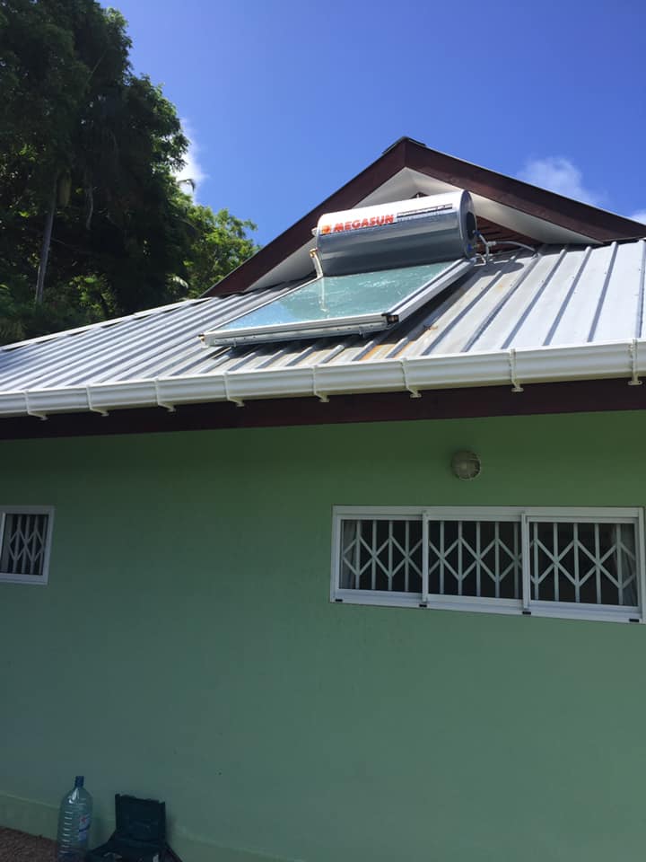 ESS solar hot water in Seychelles