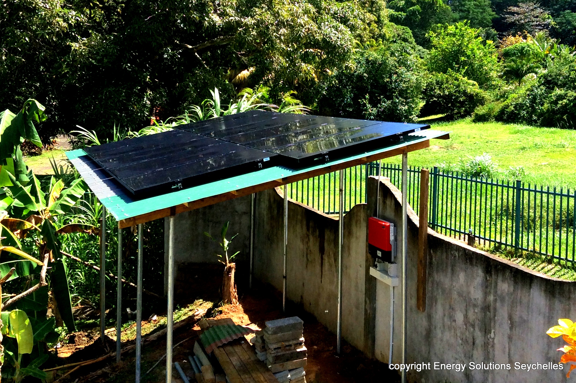 Energy Solutions Seychelles Solar PV Structure
